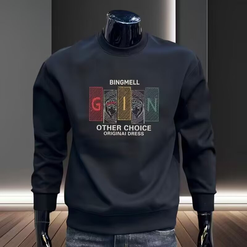 卫衣男圆领2026秋冬潮牌衣服休闲百搭印花长袖内搭外穿高品质男装